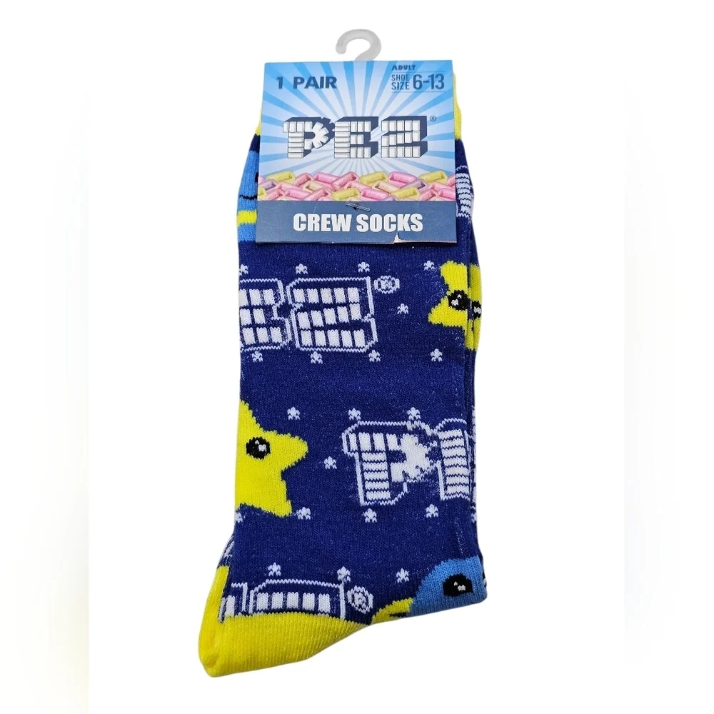 PEZ Crew Socks, Adult Size. New!
